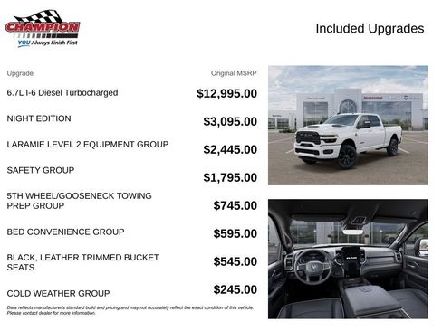New 2026 RAM 3500 Laramie w/ Night Edition AWD/4WD image 6