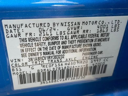 Used 2024 Nissan Sentra SV FWD image 28