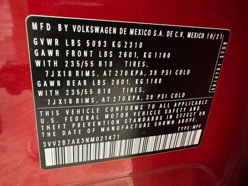 Used 2022 Volkswagen Tiguan SE image 31