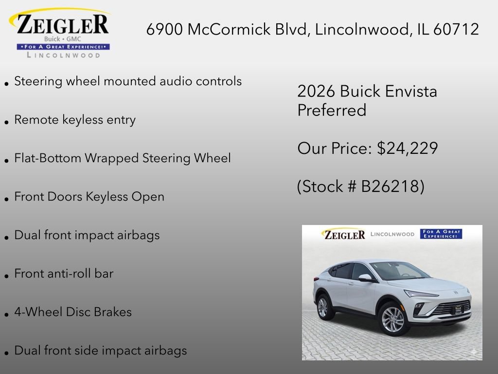 New 2026 Buick Envista Preferred w/ Convenience I Package FWD image 18