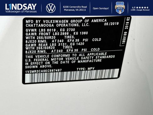 Used 2019 Volkswagen Atlas SEL image 25