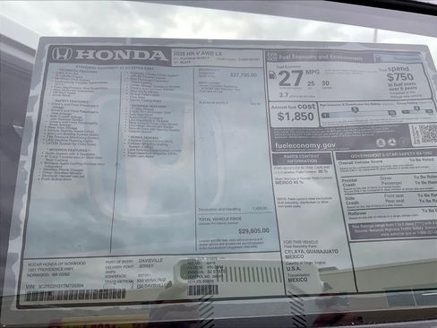 New 2026 Honda HR-V LX image 18