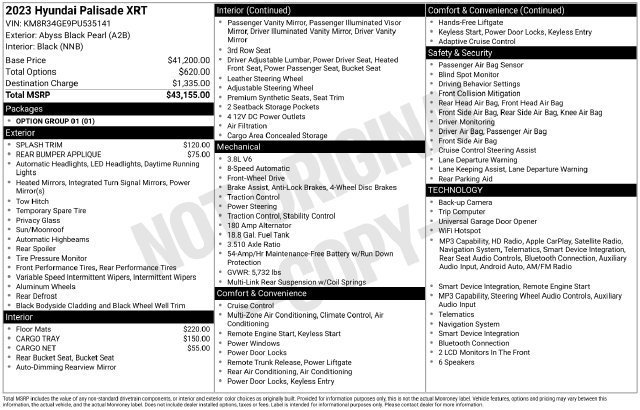 Used 2023 Hyundai Palisade XRT FWD image 26