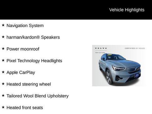 Certified 2023 Volvo XC40 Recharge Ultimate w/ Protection Package Premier image 5