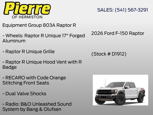 New 2026 Ford F150 Raptor AWD/4WD image 10