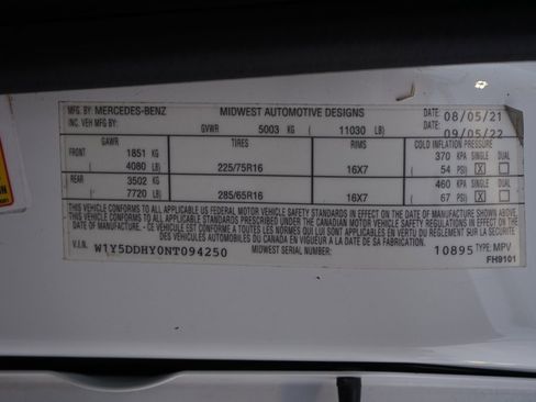 Used 2022 Mercedes-Benz Sprinter 3500 image 46