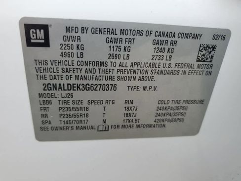 Used 2016 Chevrolet Equinox LTZ w/ Enhanced Convenience Package image 30