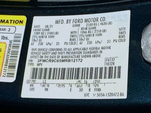Certified 2021 Ford Bronco Sport Outer Banks AWD/4WD image 21
