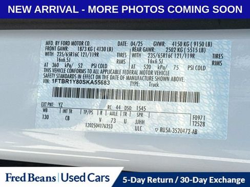 Used 2025 Ford Transit 250 Low Roof w/ Exterior Upgrade Package RWD image 37