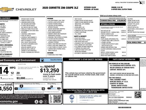 Used 2025 Chevrolet Corvette Z06 RWD image 11