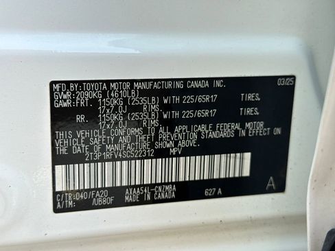 Used 2025 Toyota RAV4 XLE w/ Convenience Package AWD/4WD image 39