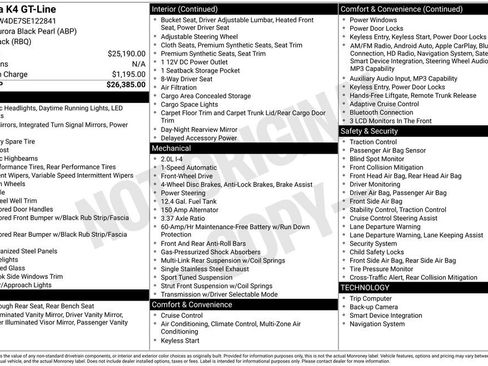 Certified 2025 Kia K4 GT-Line FWD image 25