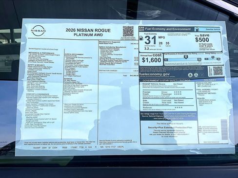 New 2026 Nissan Rogue Platinum w/ Platinum Premium Package AWD/4WD image 19