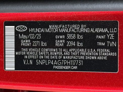 Used 2023 Hyundai Elantra Limited w/ Cargo Package FWD image 46