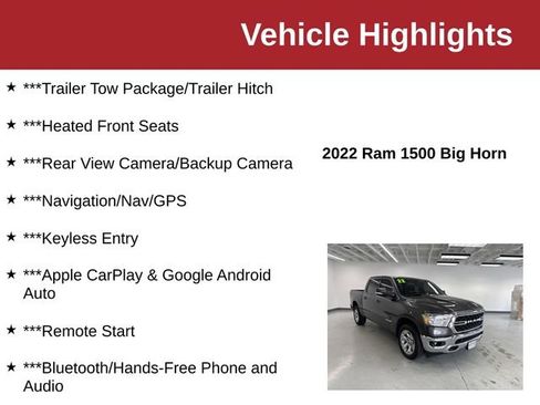 Used 2022 RAM 1500 Big Horn AWD/4WD image 10