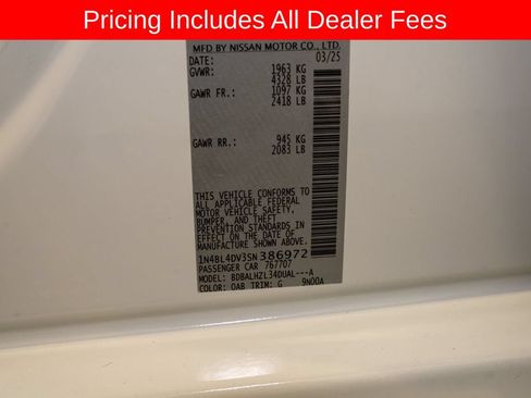 Certified 2025 Nissan Altima 2.5 SV w/ SV Special Edition Package FWD image 20