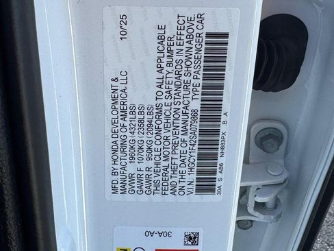 Certified 2025 Honda Accord SE image 26