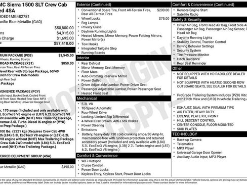 Certified 2021 GMC Sierra 1500 SLT w/ SLT Premium Package image 40