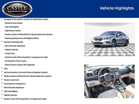 Used 2018 Subaru Legacy 2.5i Limited AWD/4WD image 4
