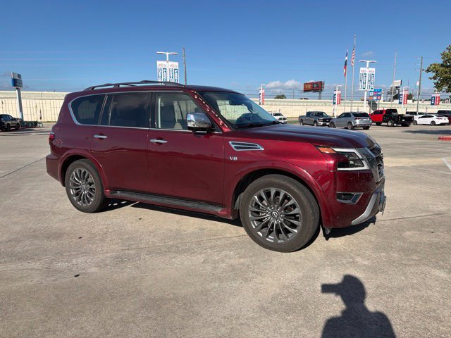 Used 2021 Nissan Armada Platinum w/ Captain's Chairs Package RWD image 1