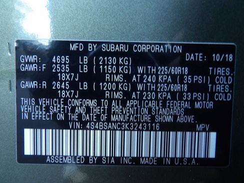 Used 2019 Subaru Outback 2.5i Limited w/ Popular Package #2 image 32