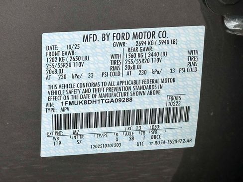 Used 2026 Ford Explorer Active w/ Active Comfort Package AWD/4WD image 17