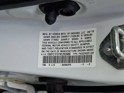 Used 2019 Honda Civic EX image 29