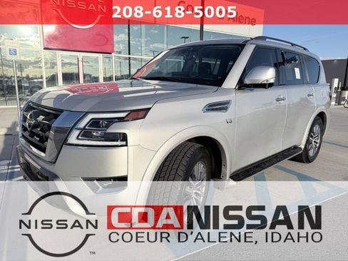 Certified 2021 Nissan Armada SL w/ Captain's Chairs Package image 1