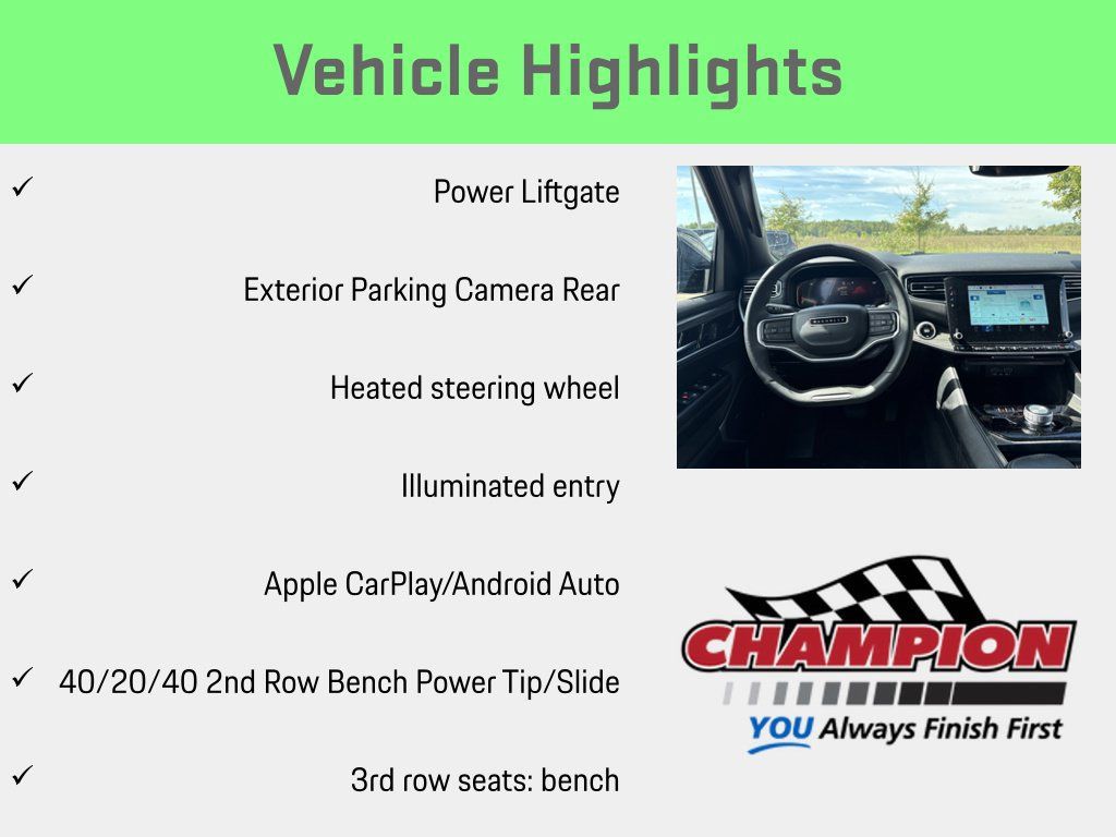 Used 2024 Jeep Wagoneer L Series II w/ Flexible Seating Group AWD/4WD image 12