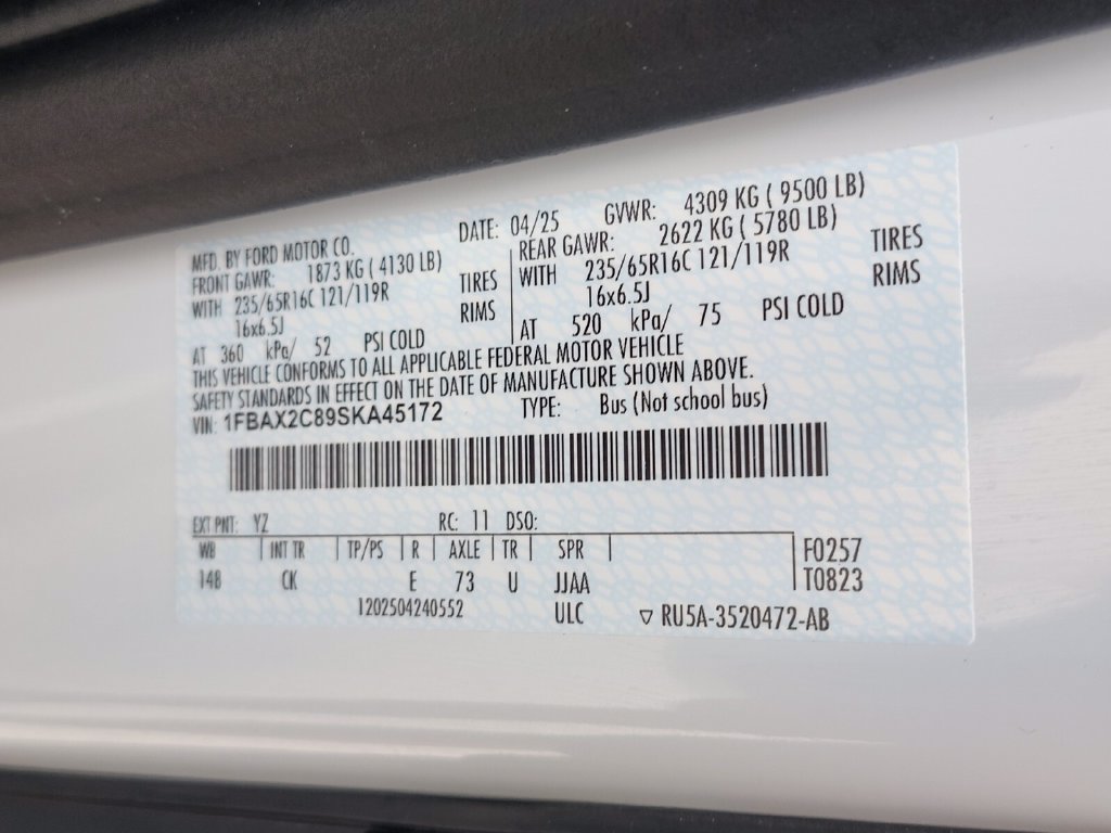 Certified 2025 Ford Transit 350 XLT RWD image 32