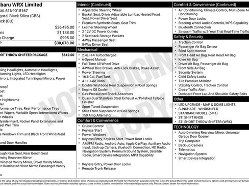 Used 2022 Subaru WRX Limited image 3