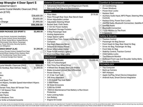 New 2026 Jeep Wrangler Unlimited Sport AWD/4WD image 22
