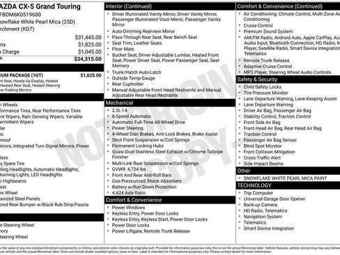 Used 2019 MAZDA CX-5 Grand Touring w/ GT Premium Package image 6