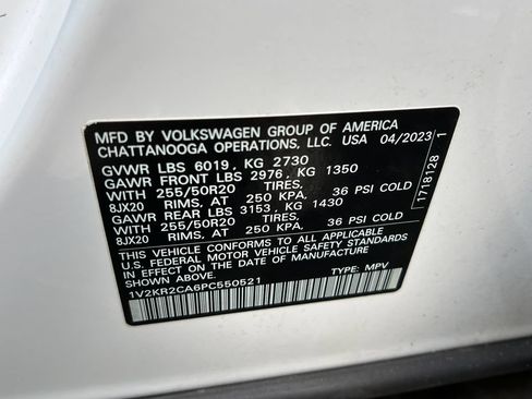 Used 2023 Volkswagen Atlas SE w/ Panoramic Sunroof Package AWD/4WD image 27
