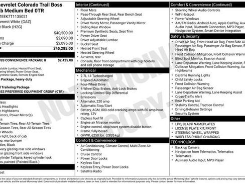 New 2026 Chevrolet Colorado Trail Boss AWD/4WD image 28