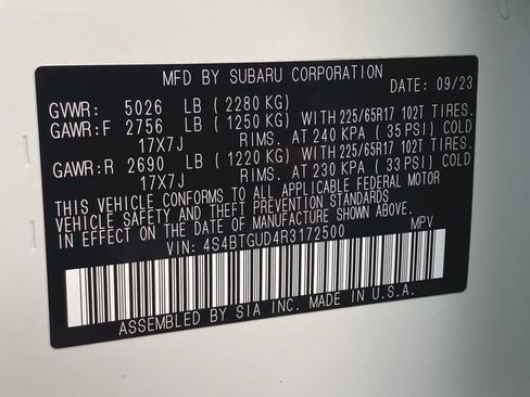 Used 2024 Subaru Outback Wilderness AWD/4WD image 14