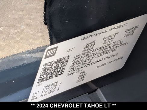 Used 2024 Chevrolet Tahoe LT w/ LT Signature Package AWD/4WD image 33