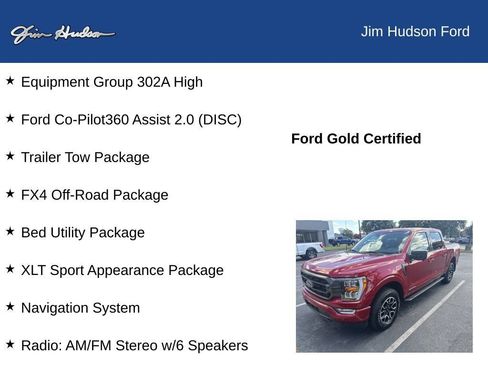 Used 2022 Ford F150 XLT w/ Equipment Group 302A High AWD/4WD image 12