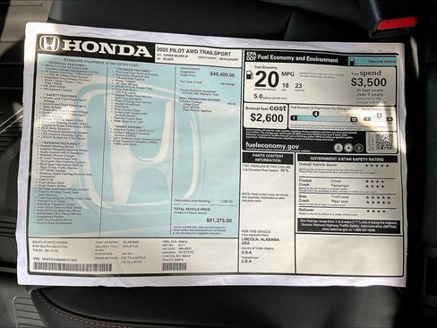 New 2025 Honda Pilot TrailSport image 21