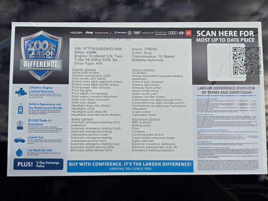 Used 2025 Ford F150 XLT w/ Equipment Group 301A Standard AWD/4WD image 42