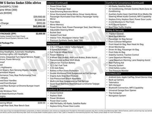 Used 2023 BMW 530e xDrive 530e iPerformance image 38