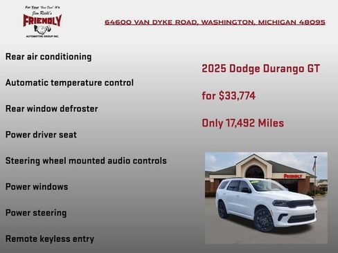 Used 2025 Dodge Durango GT w/ Blacktop Package AWD/4WD image 15