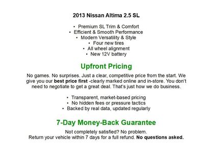 Used 2013 Nissan Altima 2.5 SL w/ Technology Pkg