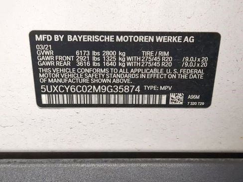 Used 2021 BMW X6 xDrive40i w/ Executive Package 2 image 21