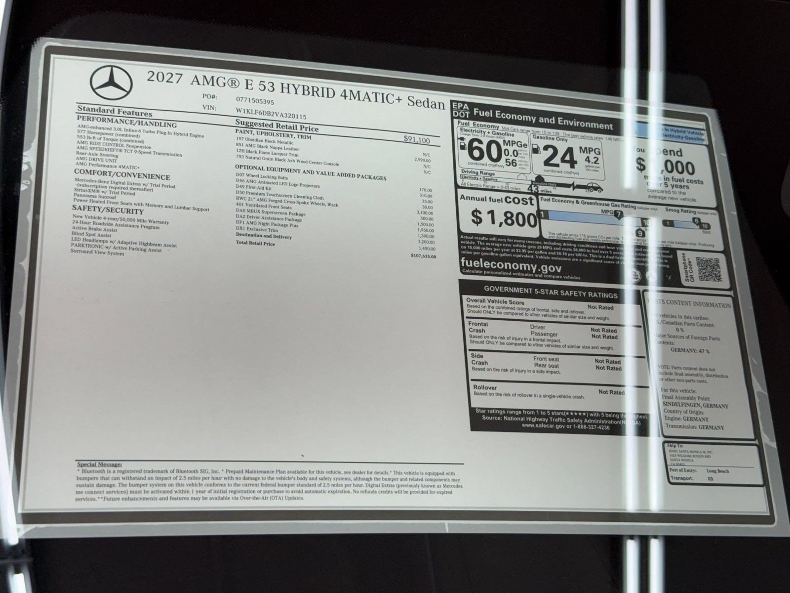 New 2027 Mercedes-Benz E 53 AMG e 4MATIC Sedan image 33