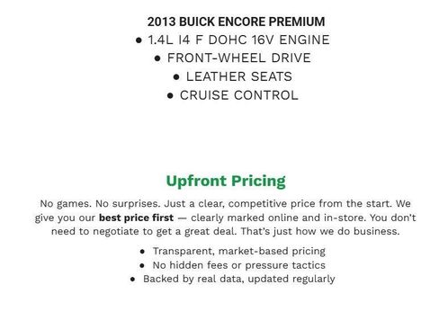 Used 2013 Buick Encore Premium FWD image 2