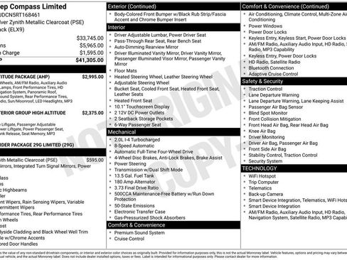 Certified 2024 Jeep Compass Limited w/ High Altitude Package image 26