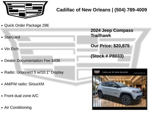 Used 2024 Jeep Compass Trailhawk AWD/4WD image 7