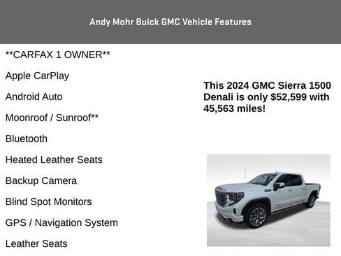 Used 2024 GMC Sierra 1500 Denali w/ Denali Reserve Package AWD/4WD image 4