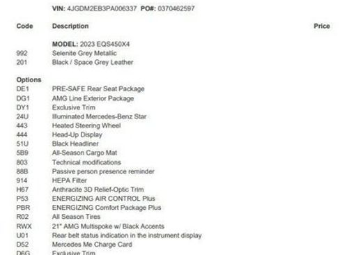 Certified 2023 Mercedes-Benz EQS 450+ 4MATIC SUV image 4
